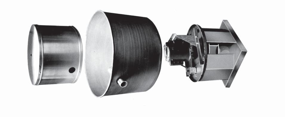 CENTRIFUGAL WALL EXHAUSTERS Construction CONSTRUCTION FAN HOUSING Constructed with heavy gauge aluminum.