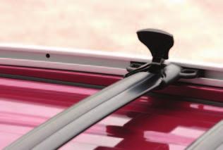 16 Getting to Know Your Equinox Roof Rack Cross-Rails (if equipped) The roof rack cross-rails can be secured in four positions along the roof rack side rails.