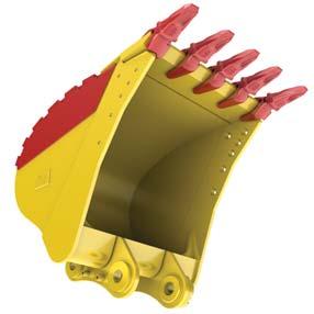 Two Durability Categories Suitable for Any Situation Caterpillar offers two standard bucket categories for excavators.