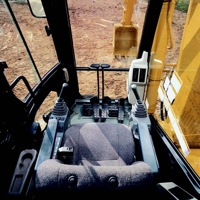 Operator Station Designed for simple, easy operation, the 314C CR allows the operator to focus on production. Cab Design.