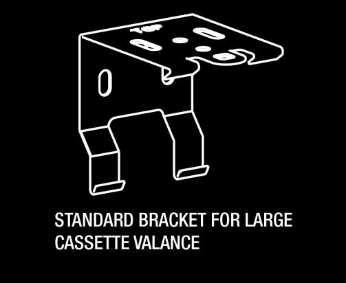 INSTALLATION BRACKETS: The installation brackets provided are used for all types of installations, including inside, ceiling and outside mounts.
