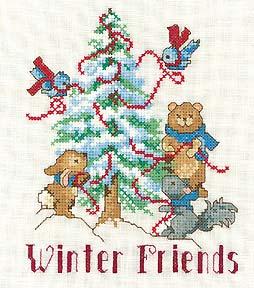 Winter Friends by Donna Giampa Page 10 #4228 14 ct 130 x 160mm(5.10 x 3.61 ) #4229 16 ct 108 x 133mm(4.25 x 5.26 ) #4230 18 ct 101 x 125mm(3.97 x 4.
