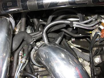 1) 40 Install the completed Intake assembly onto turbo