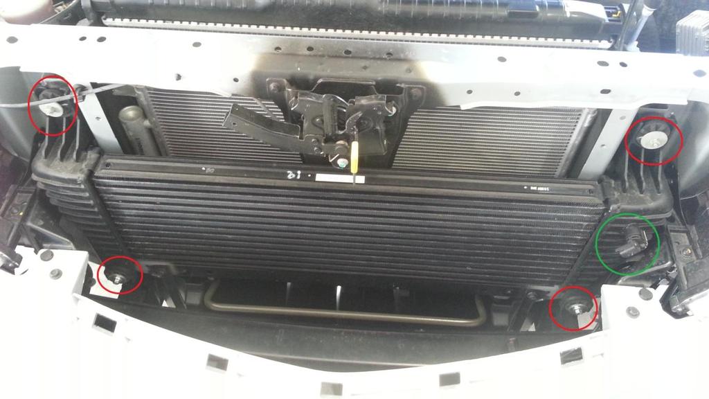 Leave the sensor in the tank until the intercooler is removed. 6.