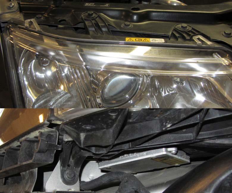 6. Remove the headlights by removing 3pcs of 10mm (on facelift 2pcs 10mm & 1pc 7mm) hex screws on each