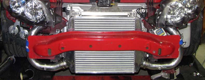 Reinstall the headlights, bumper bar, splash tray (some trimming maybe required), grill and air box to their original position.