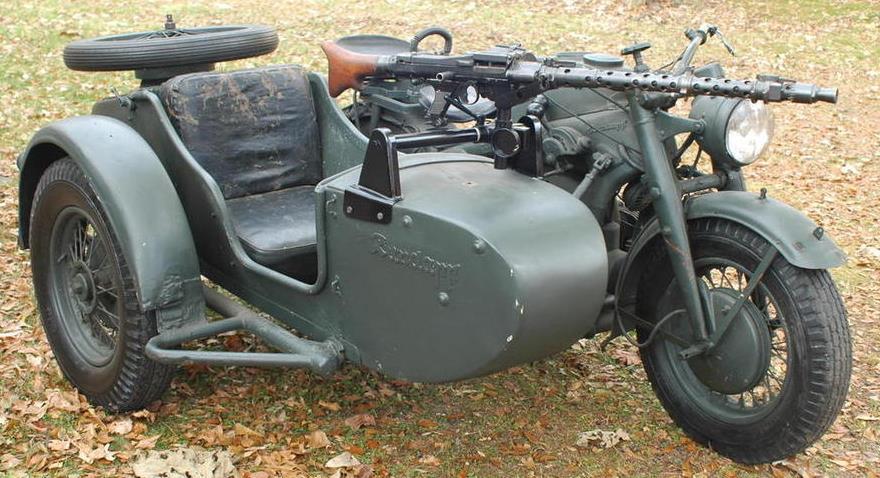 Characteristic of German Military Motorcycles Notice the