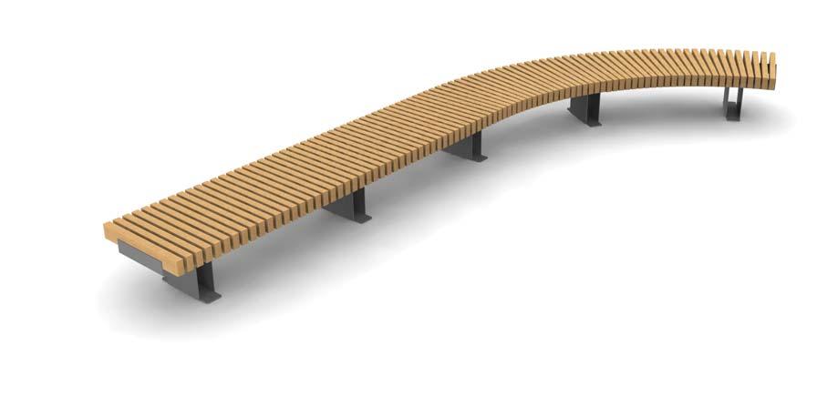 RAILROAD SEATING RANGE Design principles and built-in features RailRoad is based on a simple series of inter-changeable straight and curved modules, which are designed to be joined to create seamless
