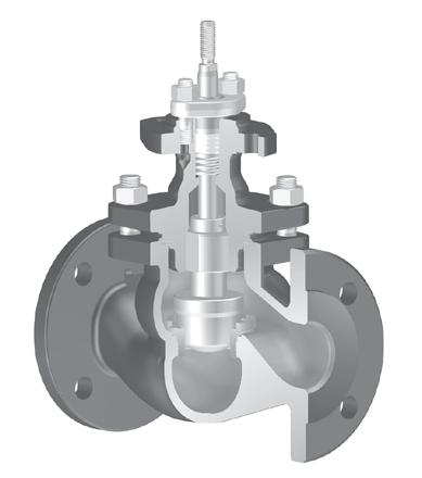 With pneumatic and electric actuators ARI-STEVI 470 / 471 (DN15-150) Control valve - straight through with screwed seat ring, shaftguided plug and blow-out protected stem ARI-STEVI 470 / 471