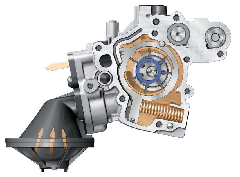 Large delivery quantity From an engine speed of 2,500 rpm or an increased torque (full throttle acceleration), the solenoid valve is disconnected from earth by the engine control unit.