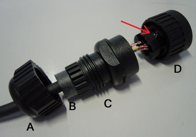 2.2 Mounting compact sensor Unscrew the screw from the shaft thread.