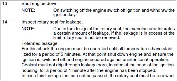 Page: 5 of 6 Date: - 1.8 Engine oil and coolant Warning: There is a risk of severe burns and scalds! Never open the radiator cap when the cooling system is hot.