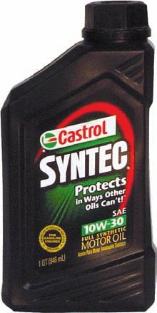 case Castrol Syntec 5w20 6-32 ounce / case Castrol Syntec 5w30 6-32 ounce / case Castrol Syntec 5w40 6-32 ounce / case Castrol Syntec 5w50 6-32 ounce / case Castrol High Mile 5w30 6-32 ounce / case