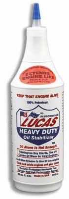 2 / case LUCAS Hub Oil 10088 LUCAS Hyd Oil Booster 10018 4 gallons / case LUCAS Oil Stabilizer 10002 4 gallons / case
