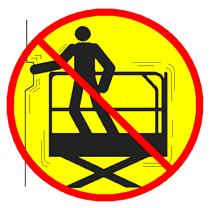 5 m/s when the platform is raised, lower the platform and do not continue to operate the machine. Do not operate the machine in strong or gusty winds.