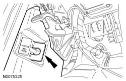 For additional information, refer to Instrument Panel Exploded View in Section 501-12. 5. Remove the LH front door scuff plate. 6.