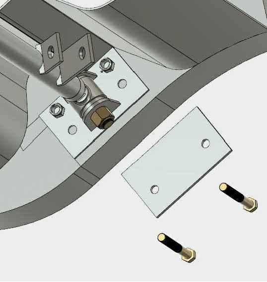 Floor Pan Pocket Assure Adjuster Link Bar Tabs are facing rearward and Horizontal to vehicle.