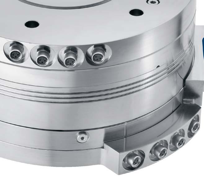 Intelligent Rotary Module with pneumatic and electric feed-throughs ERS with DDF Static and dynamic connections of the feed-through The ERS DDF is the new benchmark for rotary modules.