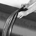 Ideally, approximately 75% of the pipe s gasket-sealing surface, (Dimension A) should be visible when the gasket is in proper position. This will aid in step 4.