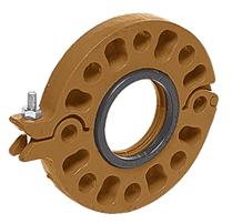 couplings for grooved-end pipe Fig. 703 Gruvlok Flanges (300# Flange) The Gruvlok Fig. 703 300# Flange allows direct connection of Class 250 or Class 300 flanged components to a Gruvlok piping system.