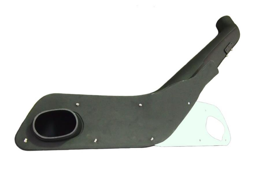 body gasket to adhere to the snorkel body (Item 1).