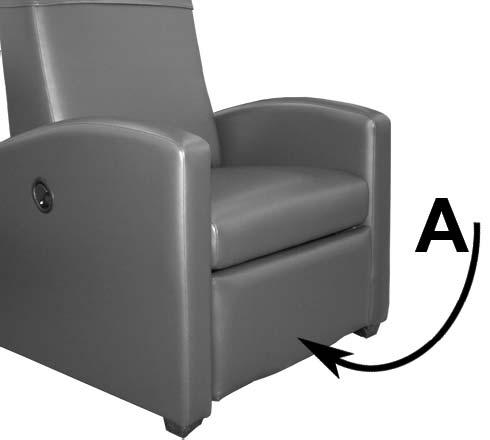 ATTENDANT OPERATING INSTRUCTIONS RECLINE CHAIR FROM ATTENDANT POSITION: Attendant should be positioned on the RIGHT or LEFT side of chair 1.