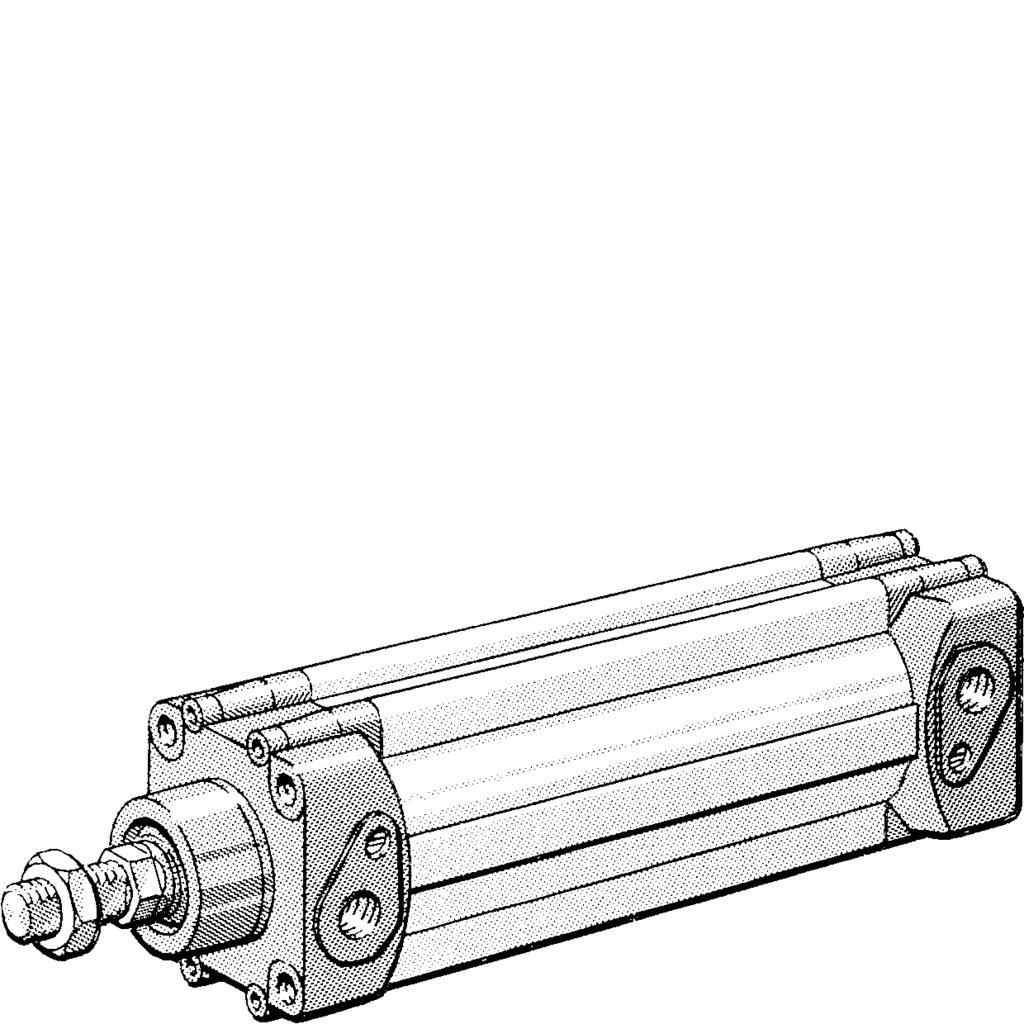 Profile cylinders Euromec, Series 68 Non-rotating piston rod, magnetic piston, adjustable cushioning, 32 63 mm dia. Technical Data for Euromec Splined (68-58) Standard (32 63 mm dia.