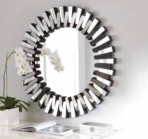 Decorative Wall Mirror All Modern Luxe Wall Mirrors are all mirrored glass, and come with eyelet hooks mounted