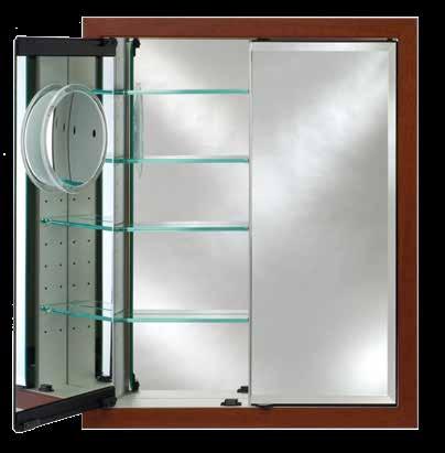 } } Single Door (SD) Double Door (DD) Standard w/ ¾ Front Mirror Standard w/ ¾ Front Perimeter Mirror or Optional Surface Mount Kit Detail Of Regal Frame