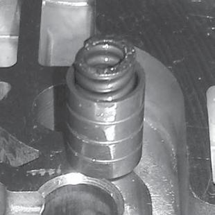 Yet in some of these types of transmissions, the typical Worn Accumulator Bore accumulator pistons noted previously do not exist.