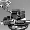 4 Position the tool head with the hand crank so the cutter is at the desired starting point. The Model FF5000 Flange Facer is ready to run. Machining Time (inches) Sample Calculation ID = 7.