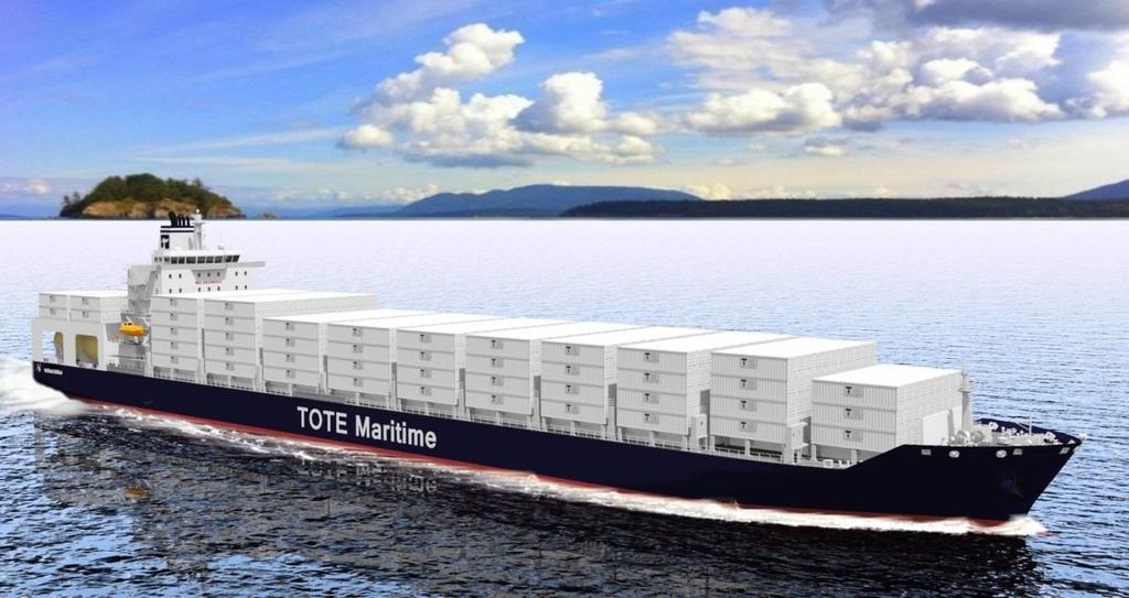 The World 1 st LNG-fuelled Containership TOTE Maritime s LNG-powered