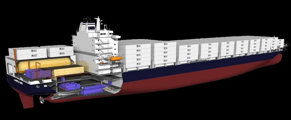 The World 1 st LNG-fuelled 3,100 TEU Containership Cow Containers FGSS (DSME HiVAR) 40/45/53