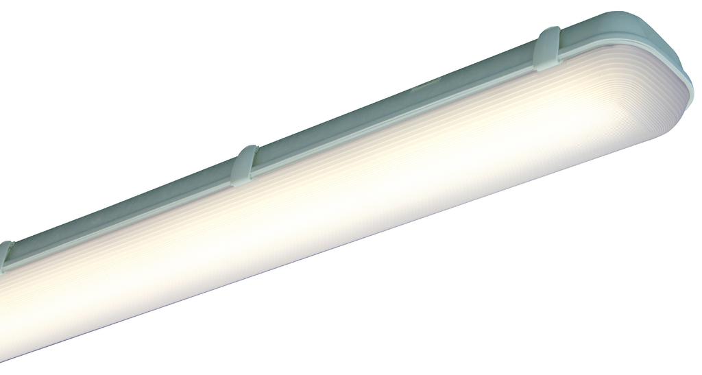 MIVP INDUSTRIAL - A high quality, vapour proof luminaire suitable for a range of general purpose applications - Available in LED or Fluorescent - Tridonic LLE boards providing lumen outputs from