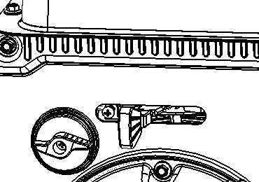 OPERATION 3) Move the throttle lever away from the SLOW position, about 1/3 of the way toward the FAST position.