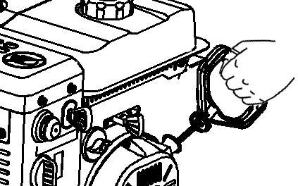 ELECTRIC STARTER (some engine types): Plug the plug cap in electrical source carefully, then press the starter.