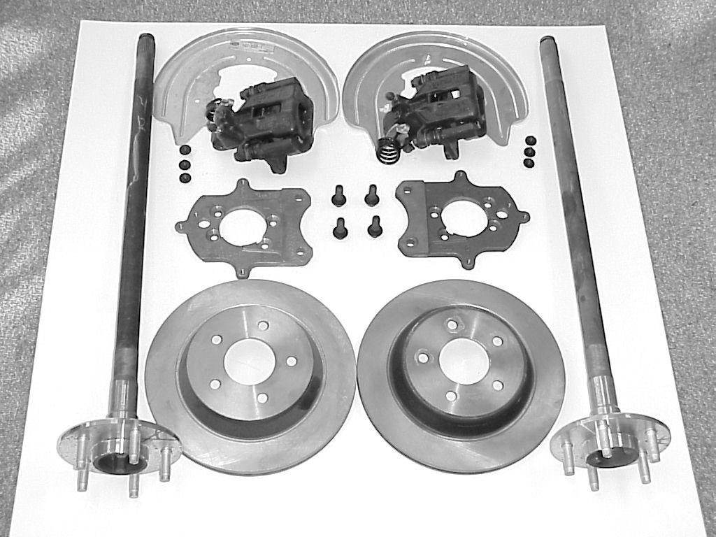 REAR BRAKE : Note: Refer to the shop manual for the recommended procedures to remove and install axle shafts, rear brake components and brake lines.