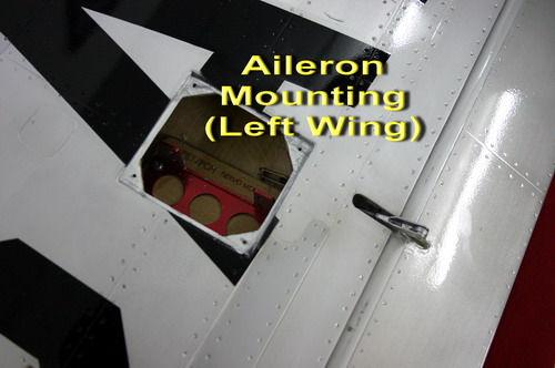 These will be used for the aileron and flap respectively. We recommend that you oil or grease the pin area to make sure that no glue penetrates the pivot joint.