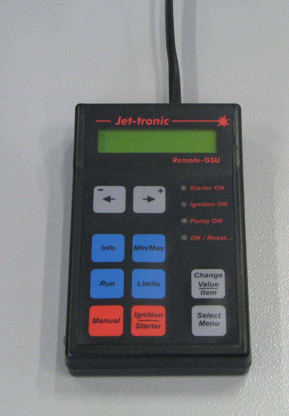 Connecting the (Jet-tronic) display and programming unit provides additional useful
