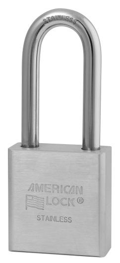 custom make-to-order options you ve come to expect from American Lock, stainless steel padlocks come in 1-3/4in and 2in widths, with a choice of 1-1/8in or 2in shackle heights Stainless steel