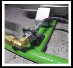 3 You have now successfully installed your propane conversion Propane supply hose From the bulk head fitting, apply the