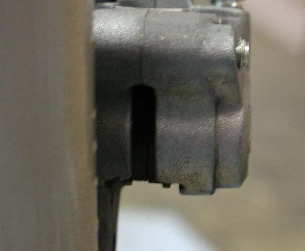Make sure that there is enough clearance between the brake pads