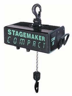Hoist Features: Compact - for better space utilization on stage, in trusses and on the truck. Quiet operation - can even be used during performances.