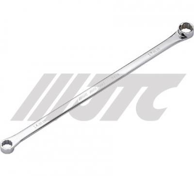 JTC-3226 EXTRA LONG OFFSET BOX WRENCHES Special extra-long design and material is chrome molybdenum. Easy to use in confined spaces such as pulley core screws and water tank frame screws, etc.