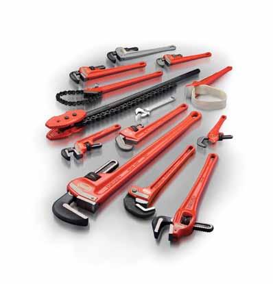 RIDGID Wrenches Time-tested designs. Often imitated, never duplicated. Efficient designs to improve productivity. Innovative to provide new solutions to old problems. Wrench Type of Nom. s Size (in.