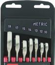mm) 8 piece ratchet wrench set includes: Flexible ratchet wrenches: 8, 10, 11, 12, 13, 14, 17, 19 (all