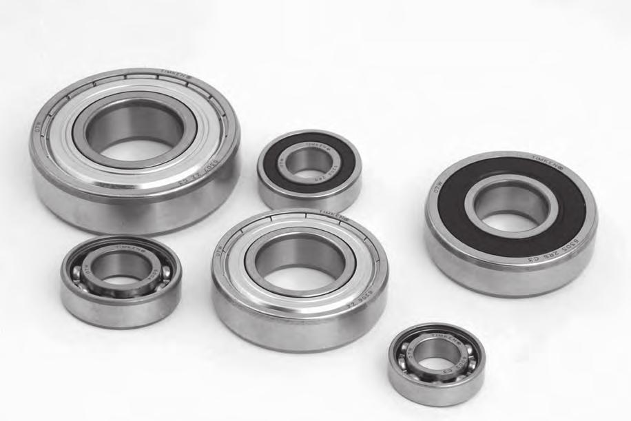 DEEP GROOVE BALL BEARINGS DEEP GROOVE BALL BEARINGS The basic designation for deep groove ball bearings consists of the code for the bearing series and bore, as well as seal/ shield and internal