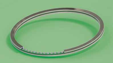 four point contact bearing AXIAL-SLIM-SPLIT-BEARING