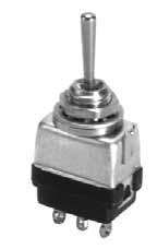MINIATURE POSITIVE ACTI SWITCHES FEATURES Sealed bushing Current rating versatility 1 and 2 pole circuitry Non-teasible mechanism for all but center "" circuits Dry circuit (logic level loads) to