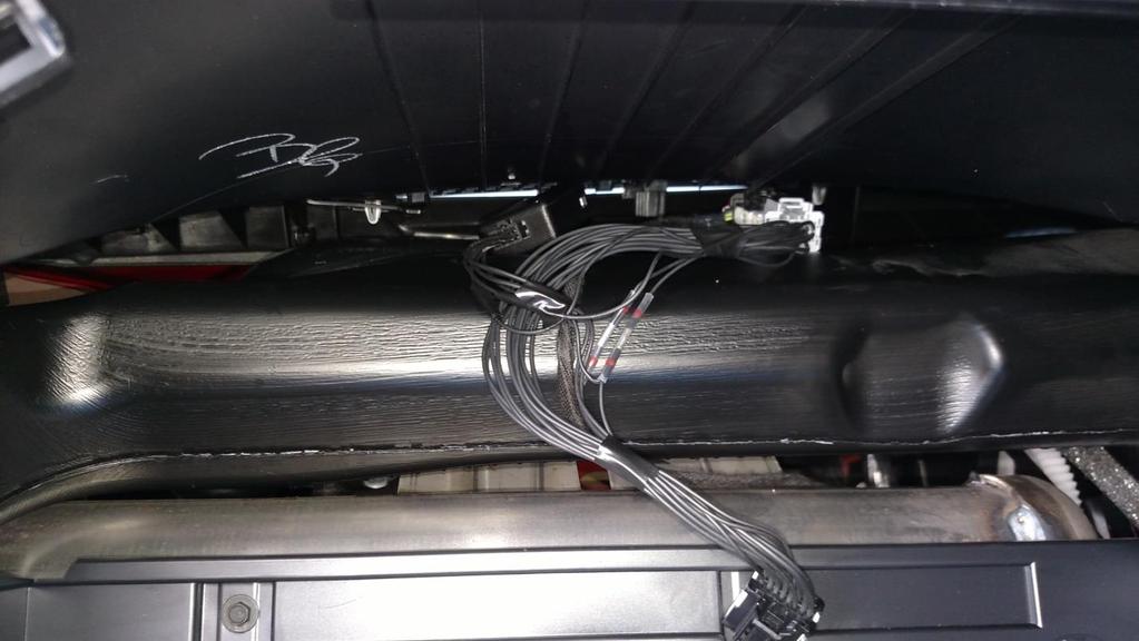 For the F250, access to the top of the duct is limited so insert the